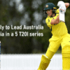 Alyssa Healy to Lead Australia against India in a 5 T20I series