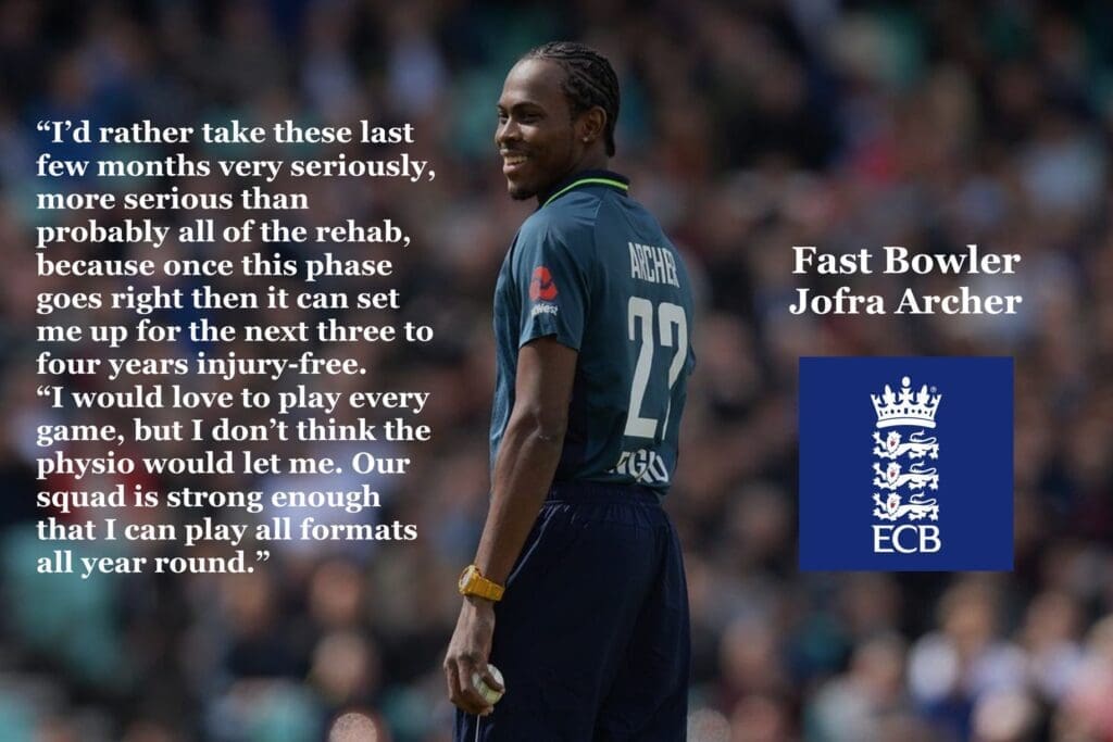 Jofra Archer English Fast Bowler Returns After a Long Injury Recovery