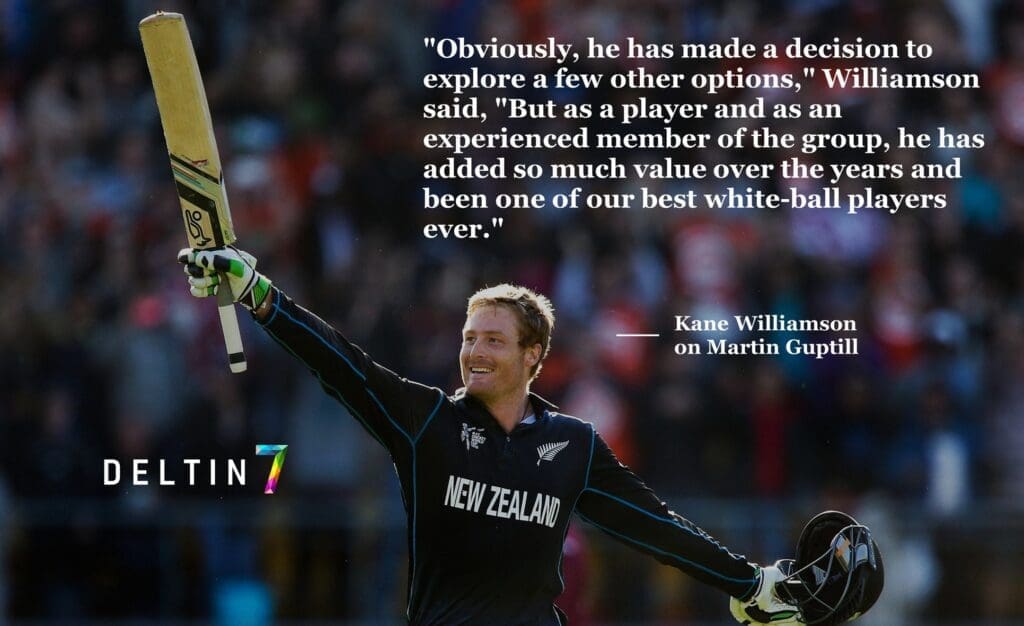 NZC Kane Williamson Although Guptill Will Be Missed He Has Not Yet Retired