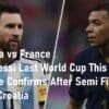 Argentina vs France Lionel Messi last world cup