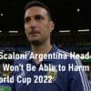 Lionel Scaloni Argentina head coach croatia