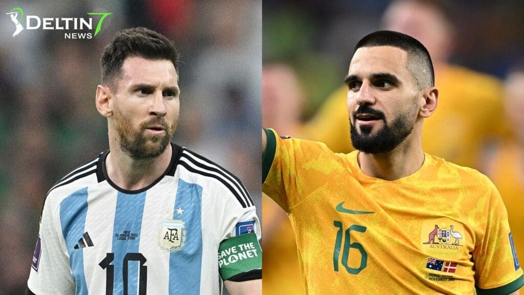 Messi Argentina vs Australia Round of 16