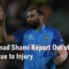 Muhammad Shami ODI Series Injury