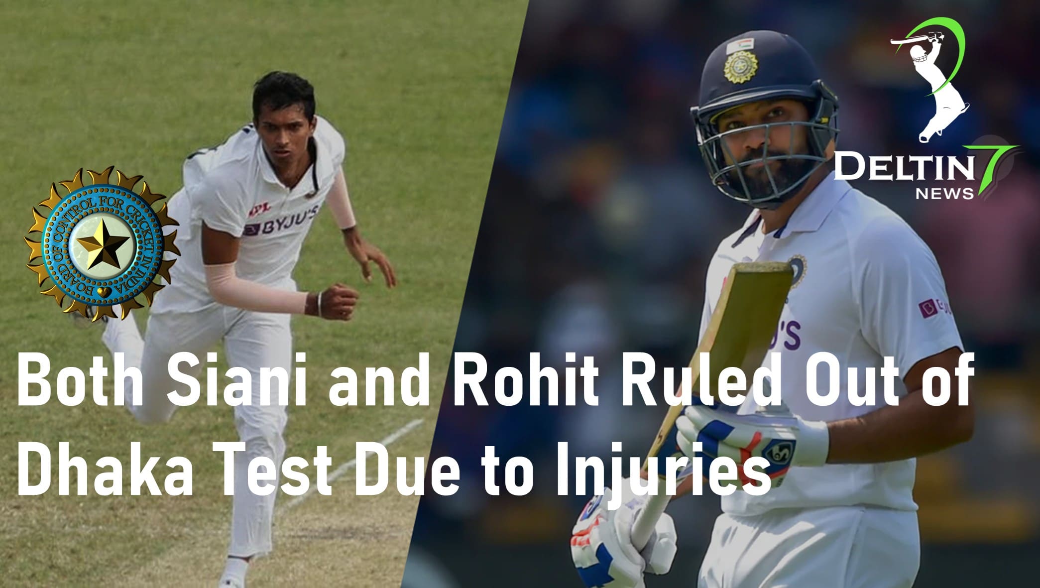 Both Siani and Rohit Ruled Out of Dhaka Test Due to Injuries