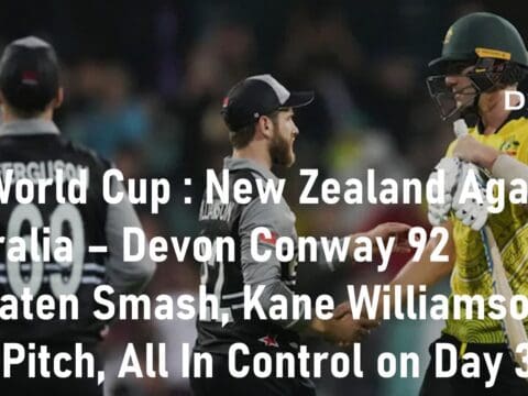 T20 World Cup New Zealand Against Australia Devon Conway 92