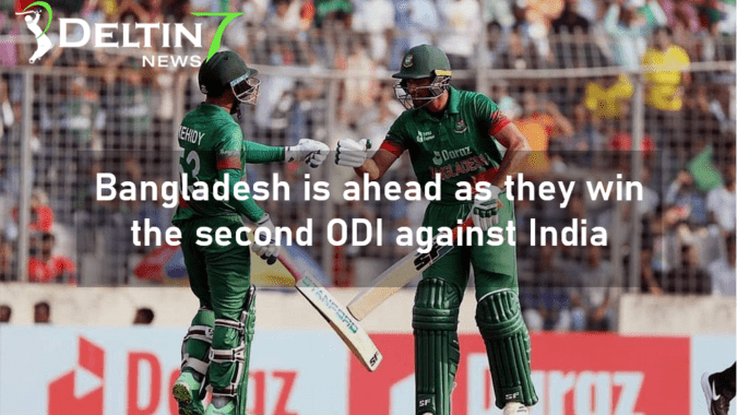 Bangladesh is ahead as they win the second ODI against India