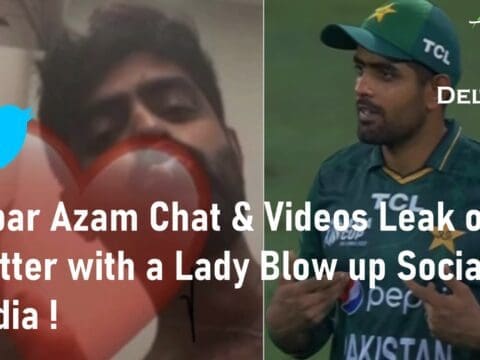 Babar Azam Chat & Videos Leak on Twitter