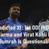 India Predicted XI for 1st ODI IND vs SL Rohit Sharma and Virat Kohli Return
