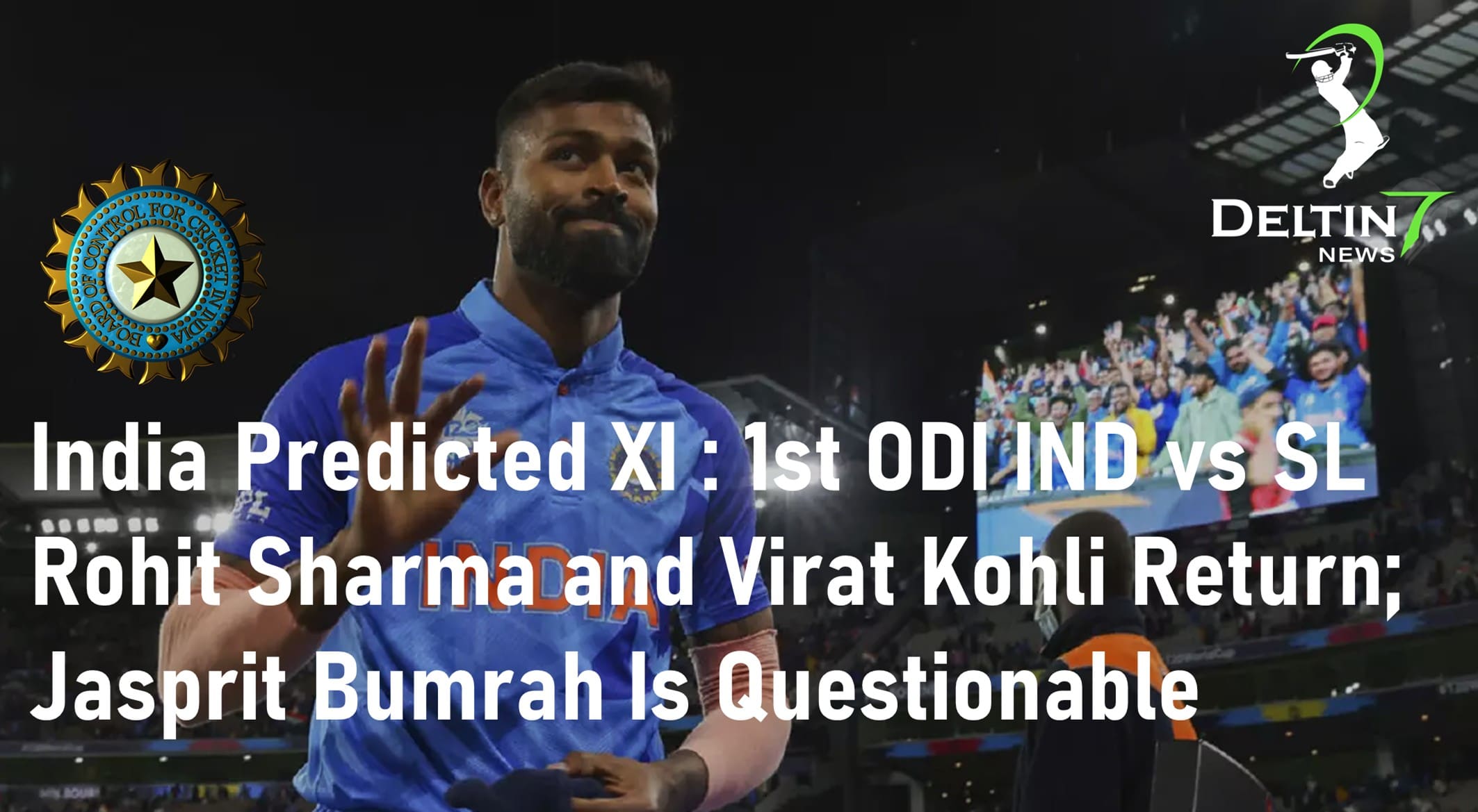 India Predicted XI for 1st ODI IND vs SL Rohit Sharma and Virat Kohli Return