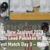 Pakistan vs New Zealand Babar Azam Second Test Match