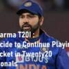 Rohit Sharma T20I India Cricket in Twenty20 Internationals