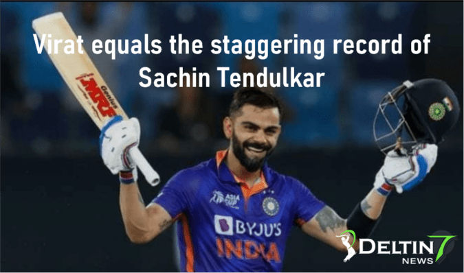 Virat Kohli equals the staggering record of Sachin Tendulkar