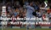 England vs New Zealand 2nd Test 2023 Cricket Match Prediction Online