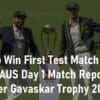 India to Win First Test Match India vs Australia Border Gavaskar Trophy 2023
