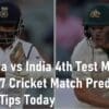 Australia vs India 4th Test Match Deltin7 Cricket Match Prediction, Betting Tips Today