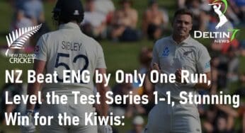 New Zealand Beat England by Only One Run to Level the Series 1-1, Stunning Win for the Kiwis | NZ vs ENG Test 2023: