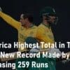 South Africa Highest Total in T20 History New Record Made by South Africa T20 History Highest Score