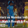 WPL 2023 UP vs MI Result and Report - MAR 12th