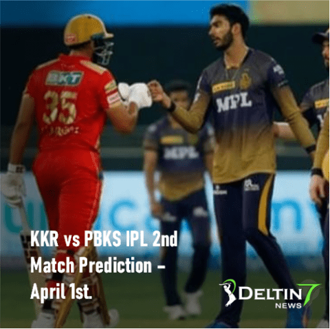KKR vs PBKS IPL 2nd Match Prediction