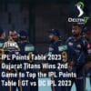 IPL Points Table 2023 Gujarat Titans Wins 2nd Game GT vs DC IPL 2023