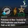 Pakistan vs New Zealand 1st ODI Prediction PAK vs NZ 2023