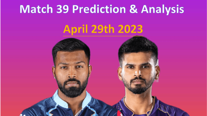 IPL GT vs KKR Apr 29 Prediction