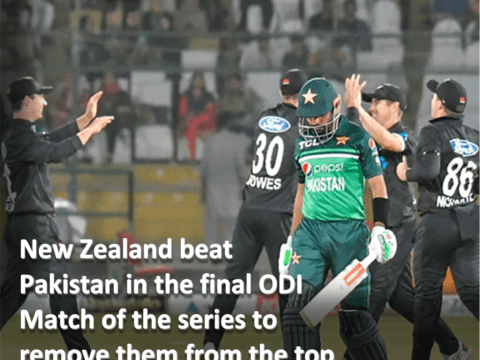 New Zealand beat Pakistan in the final ODI