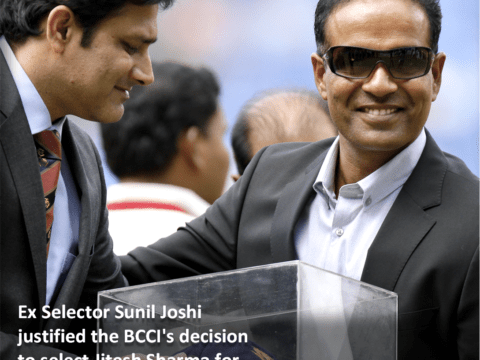 Ex Selector Sunil Joshi justified BCCI