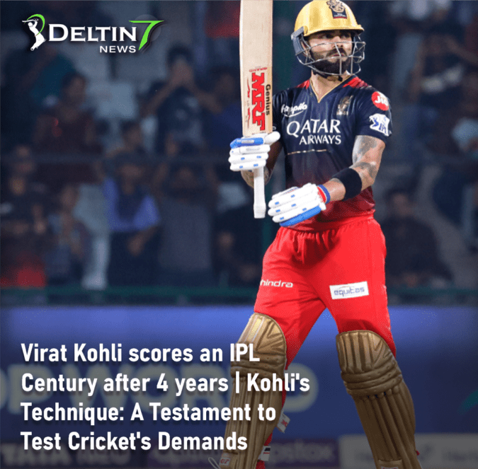 Virat Kohli scores an IPL Century