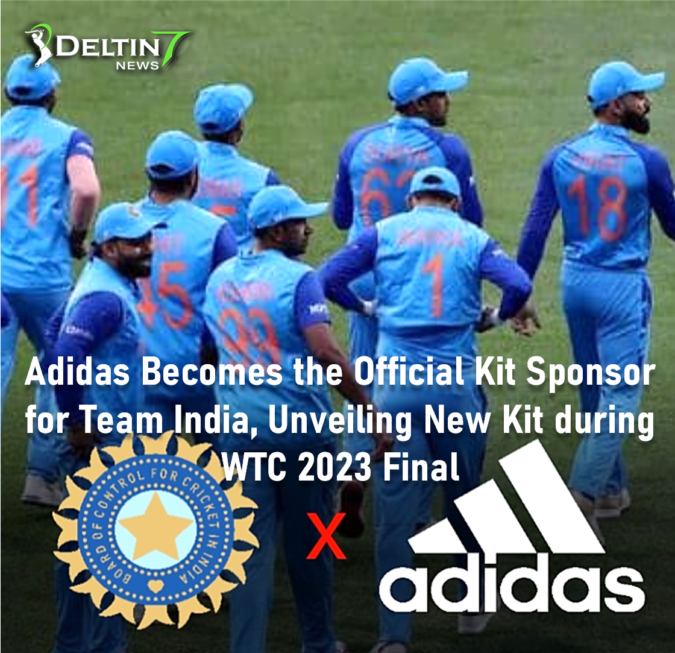 Adidas Sponsors for Team India, Unveiling New Kit during WTC 2023 Final