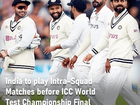 India to play Intra-Squad Matches