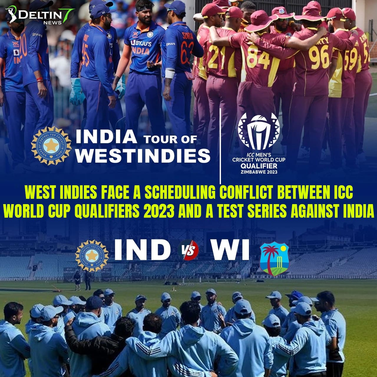 West Indies face a scheduling conflict between ICC World Cup qualifiers 2023 and a Test series against India (India vs West Indies)