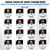 India's Test Squad for West Indies Tour 5 Surprising Changes