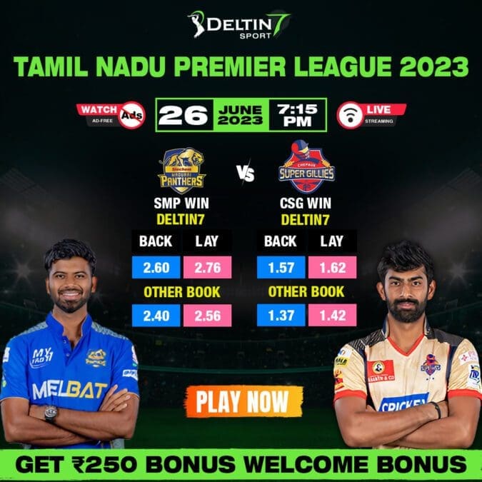 TNPL 2023 Preview: Chepauk Super Gillies (CSG) vs Siechem Madurai Panthers (SMP) Clash of the Titans | Match Prediction | TNPL Betting