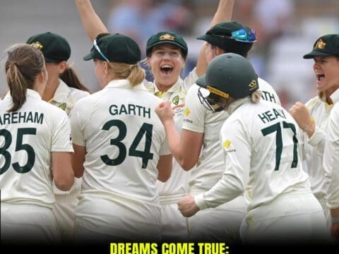 Dreams Come True: Ashleigh Gardner's Unforgettable Test Performance Australia Women win the Iconic Women Ashes Test
