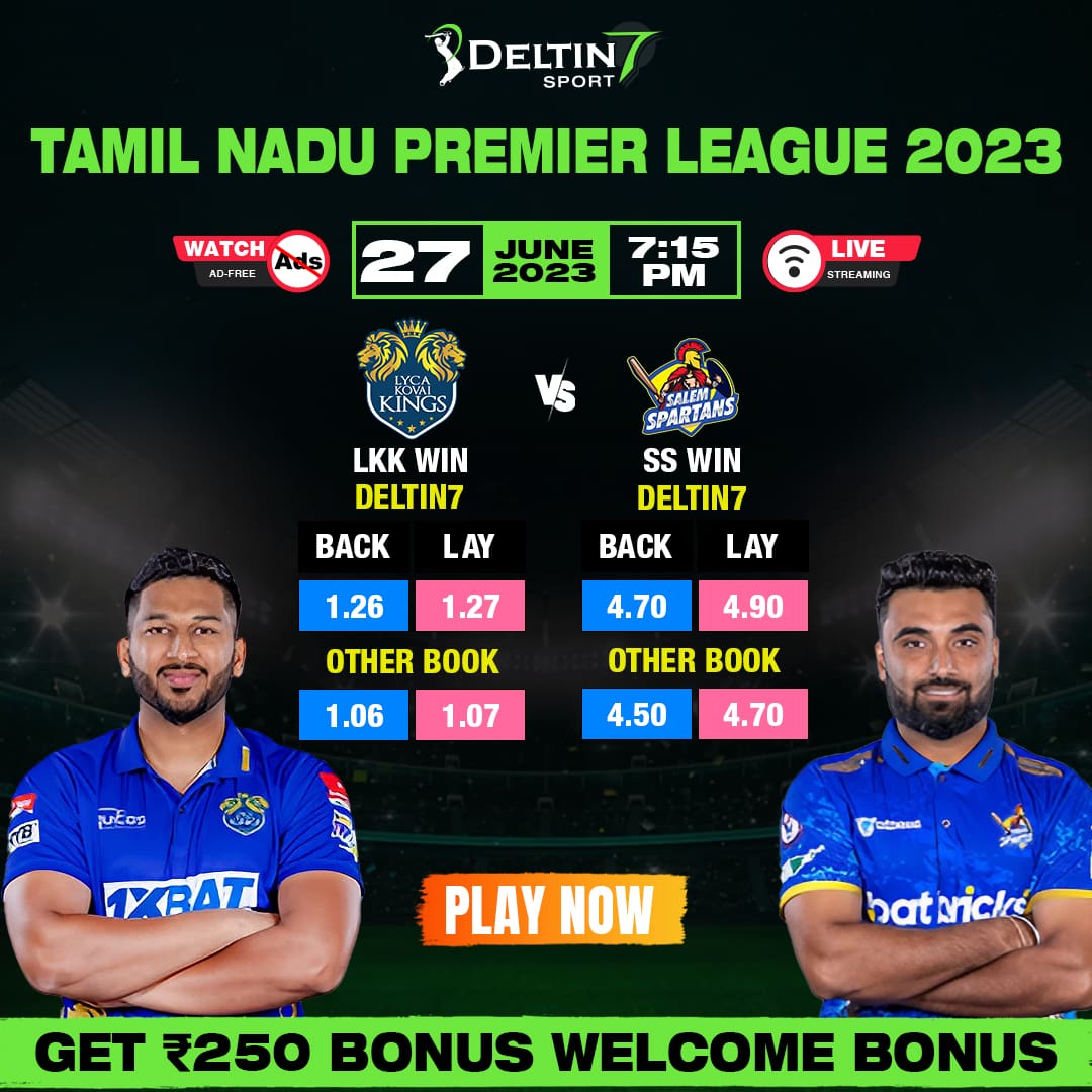 TNPL SS vs LKK June 27 Prediction