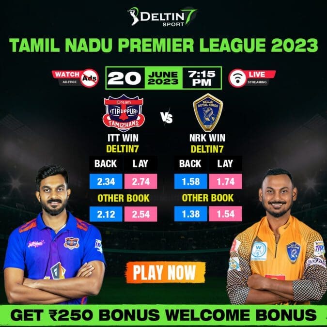 TNPL 2023: Clash of Titans - Nellai Royal Kings vs. Idream Tiruppur Tamizhans | Who Will win? Betting Tips: