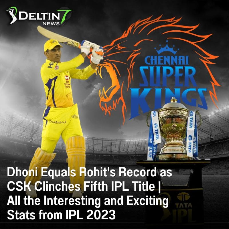 Dhoni Equals Rohit's Record as CSK Clinches Fifth IPL Title | All the Interesting and Exciting Stats from IPL 2023