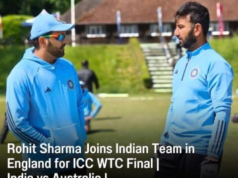 Rohit Sharma Joins Indian Team in England for ICC WTC Final India vs Australia ICC World Test Championship Final