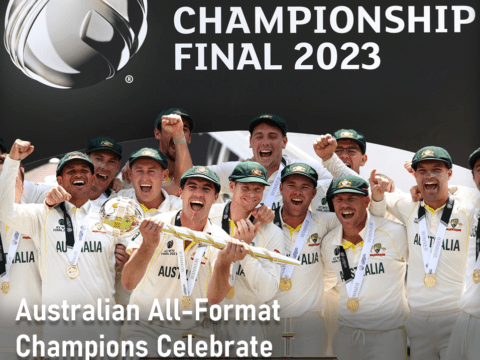 Australian All-Format Champions Celebrate WTC Victory