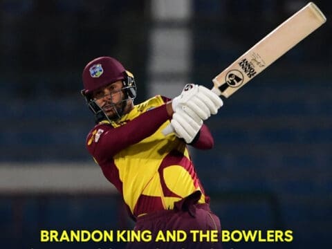 Brandon King and bowlers