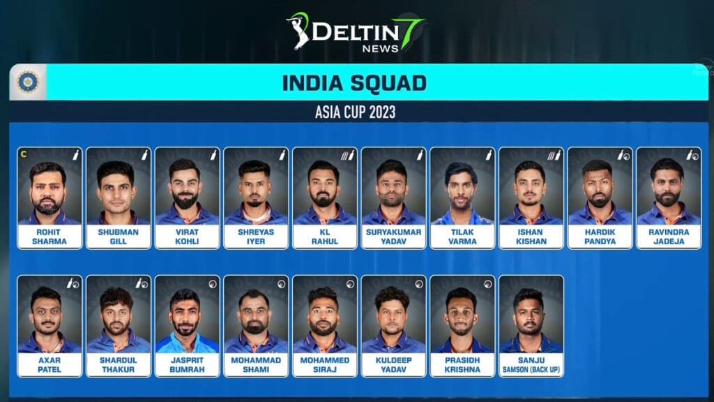 India Asia Cup 2023 Team