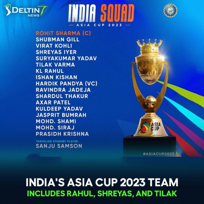 India Asia Cup 2023 Team