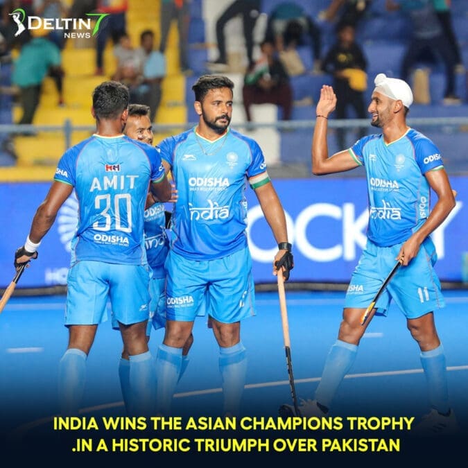 India wins the Asian Champions Trophy