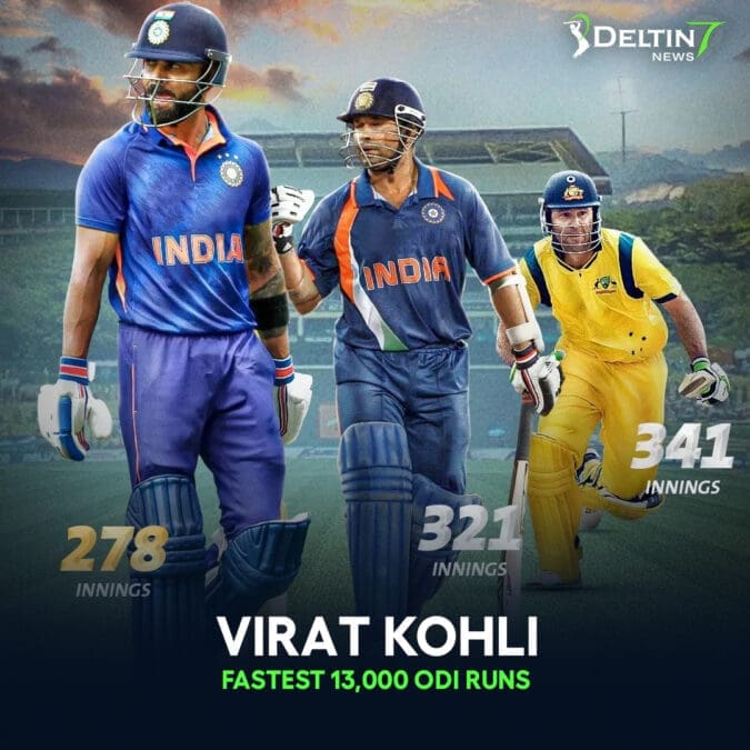 fastest 13000 ODI runs