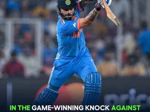In the game-winning knock