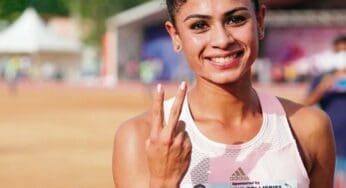 In the women’s 800 meter, Harmilan Bains wins SILVER