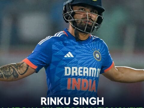 Rinku Singh Last-Ball Six