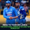 India to Tour Sri Lanka