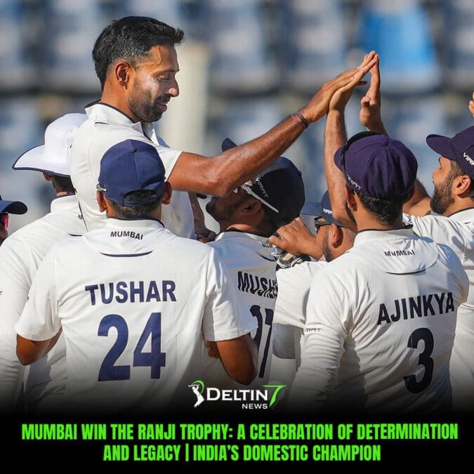 Mumbai win the Ranji Trophy